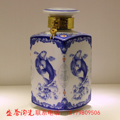 高檔陶瓷與玻璃酒瓶酒壇定制 5斤裝白酒容器的專業生產之道